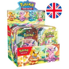 Mini lata juego cartas Evoluciones Prismaticas Pokemon surtido ingles