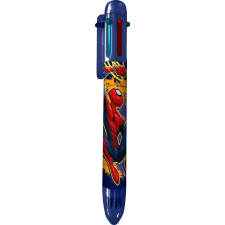 Boligrafo 6 colores Spiderman Marvel