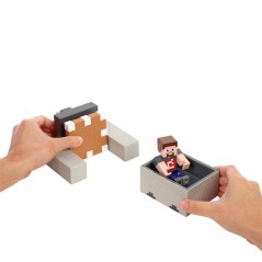 Figura Steve Vagoneta Explosiva Minecraft