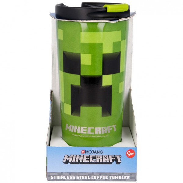 Vaso termo acero inoxidable Minecraft 425ml