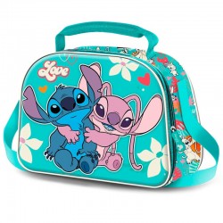 Bolsa portameriendas 3D Love Stitch Disney