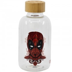 Botella cristal Deadpool Marvel 620ml