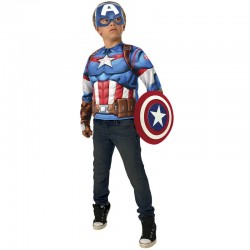 Disfraz camiseta pecho musculoso Capitan America Vengadores Avengers Marvel infantil
