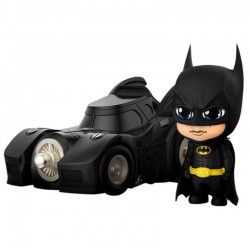 Figura Cosbaby Batman with Batmobile Batman 1989 10cm