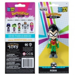Figura Maleable Bendyfigs Minis Robin Teen Titans Go 11cm