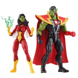Figuras Skrull Queen & Super Skrull Beyond Earth Mightiest Los Vengadores Avengers Marvel 15cm