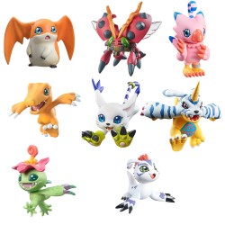 Pack 8 figuras Adventure Digicolle Mix Digimon con regalo 5cm surtido