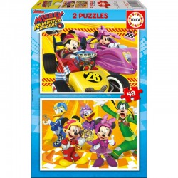 Puzzle Mickey and the Roadster Racers Disney 2x48pzs