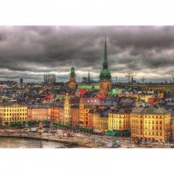 Puzzle Vistas de Estocolmo Suecia 1000pzs