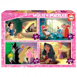 Puzzle Multi Princesas vs Villanos Disney 50-80-100-150pzs