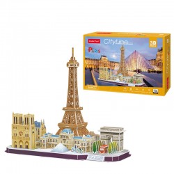 Puzzle 3D Paris City Line 114pzs