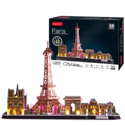 Puzzle 3D Paris City Line Led 115pzs