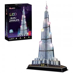 Puzzle 3D Burj khalifa City Line Led 136pzs