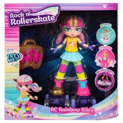 Muñeca Radio Control Rainbow Riley Rock N Rollerskate