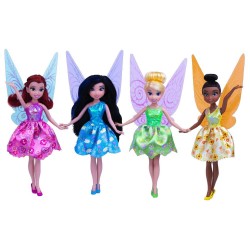 Pack 4 muñecas Campanilla Disney Fairies 25cm surtido