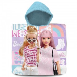 Poncho toalla Barbie algodon