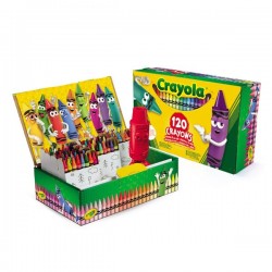 Set 120 Ceras + Sacapuntas Crayola
