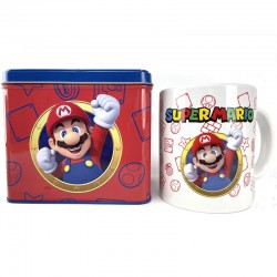 Hucha + taza Mario Super Mario Bros Nintendo