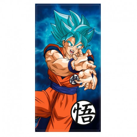 Toalla Goku Super Saiyan Blue Dragon Ball Super microfibra
