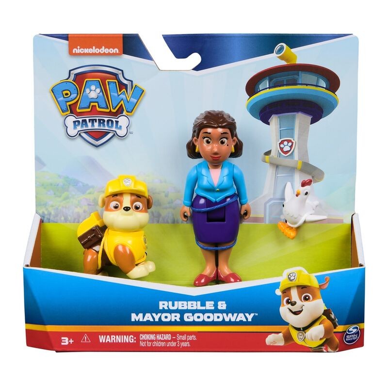 Blister 2 figuras Rubble Hero Pup Patrulla Canina Paw Patrol