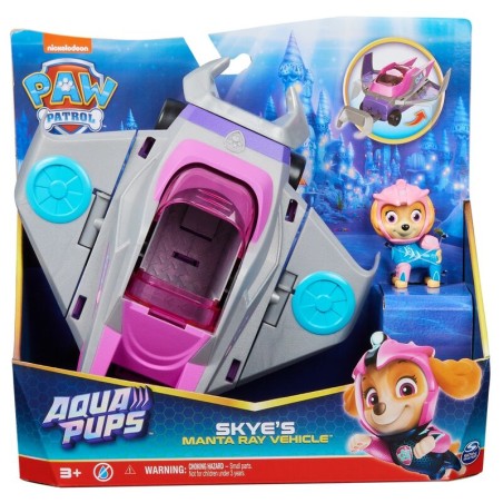 Blister 2 figuras Skye Vehiculos Aqua Pups Patrulla Canina Paw Patrol