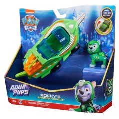 Blister 2 figuras Rocky Vehiculos Aqua Pups Patrulla Canina Paw Patrol