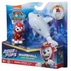 Blister 2 figuras Marshall Aqua Pups Patrulla Canina Paw Patrol