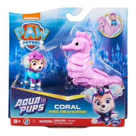 Blister 2 figuras Coral Aqua Pups Patrulla Canina Paw Patrol