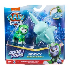 Blister 2 figuras Rocky Aqua Pups Patrulla Canina Paw Patrol