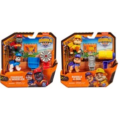 Blister 2 figuras Equipo Rubble Patrulla Canina Paw Patrol surtido