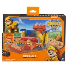 Playset Taller Construccion Equipo Rubble Patrulla Canina Paw Patrol