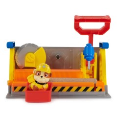 Playset Taller Construccion Equipo Rubble Patrulla Canina Paw Patrol