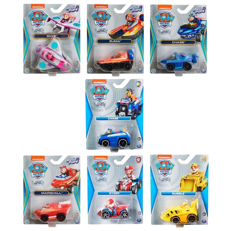 Blister vehiculo True Metal Patrulla Canina Paw Patrol surtido