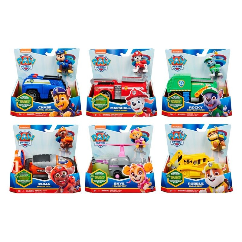 Vehiculo Clasico Sostenible Patrulla Canina Paw Patrol surtido