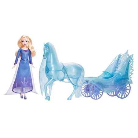 Set Muñeca Elsa + Conjunto Carruaje Nokk Frozen Disney