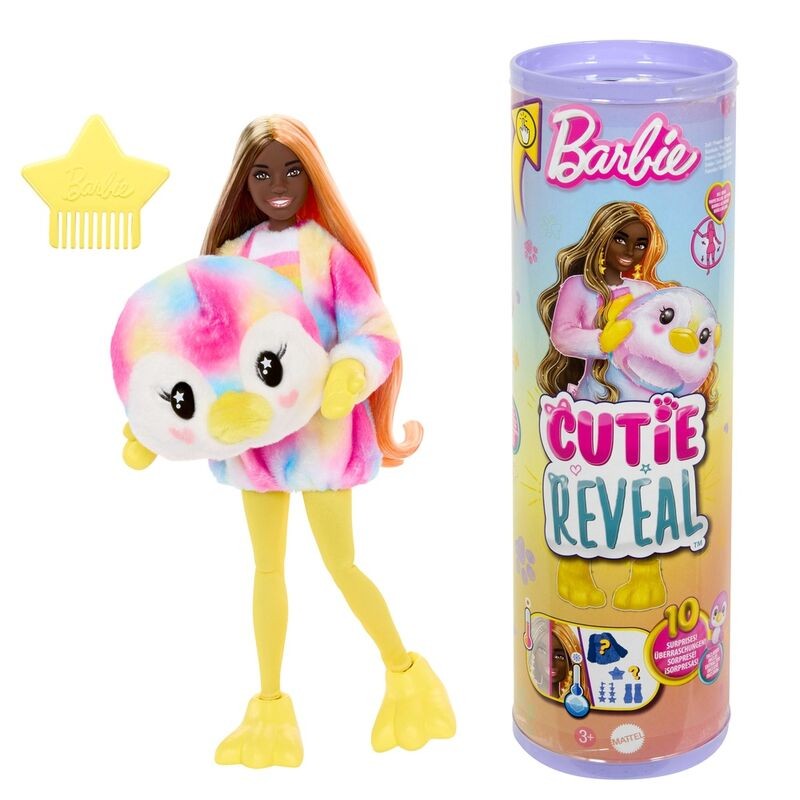 Muñeca Cutie Reveal Ping¸ino Sueños de colores Barbie