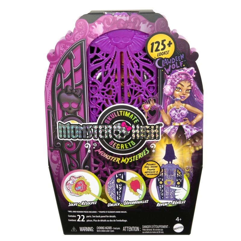 Muñeca Clawdeen Wolf + armario Monster High Skulltime Secrets