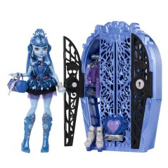 Muñeca Abbey Bominable + armario Monster High Skulltime Secrets