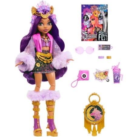 Muñeca Clawdeen Wolf Fiesta Monstruosa Monster High