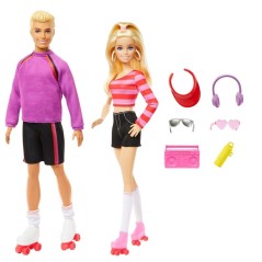 Blister 2 muñecos Barbie y Ken Patinadores Barbie