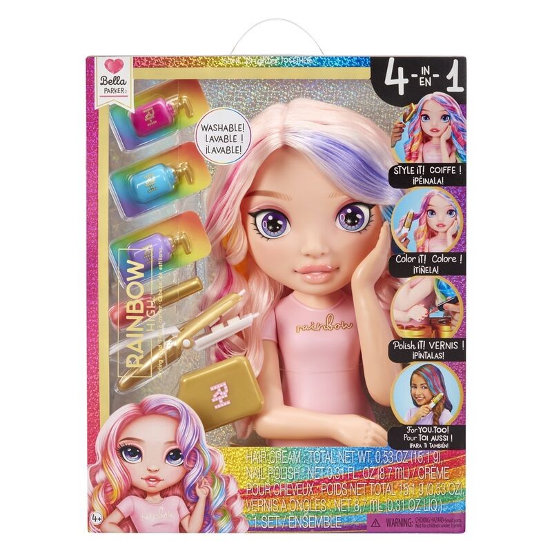 Playset cabeza estilista Bella Parker Rainbow High