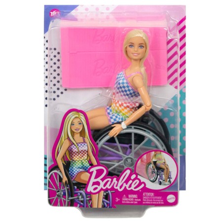 Muñeca Fashionista con Silla de Ruedas Barbie