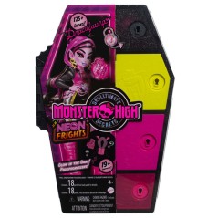 Muñeca Draculaura Skullmate Secrets Neon Frights Monster High 25cm