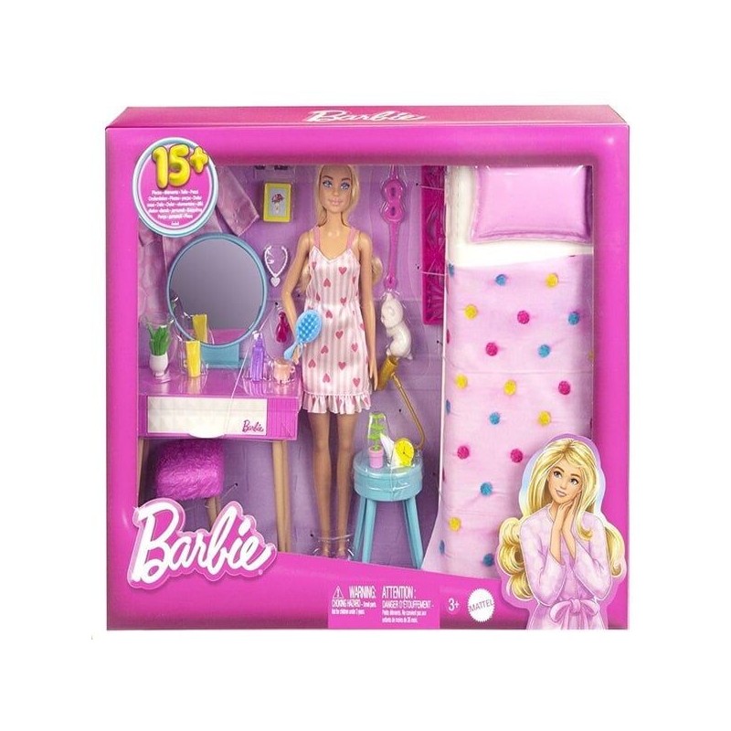 Muñeca + Dormitorio Barbie