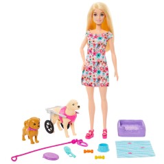 Muñeca Paseadora de Perros Barbie