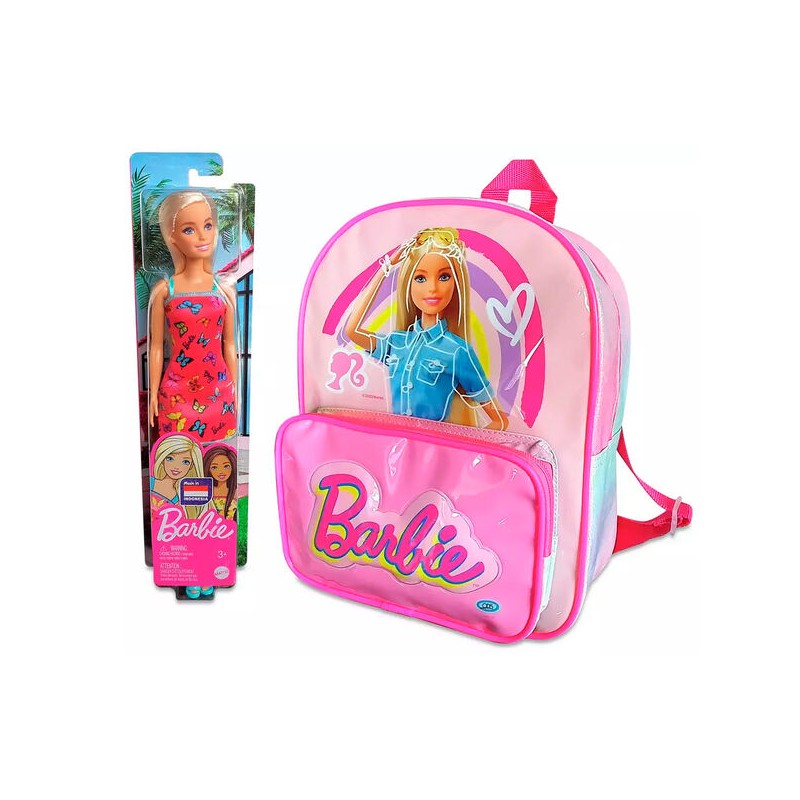 Mochila + muñeca Barbie