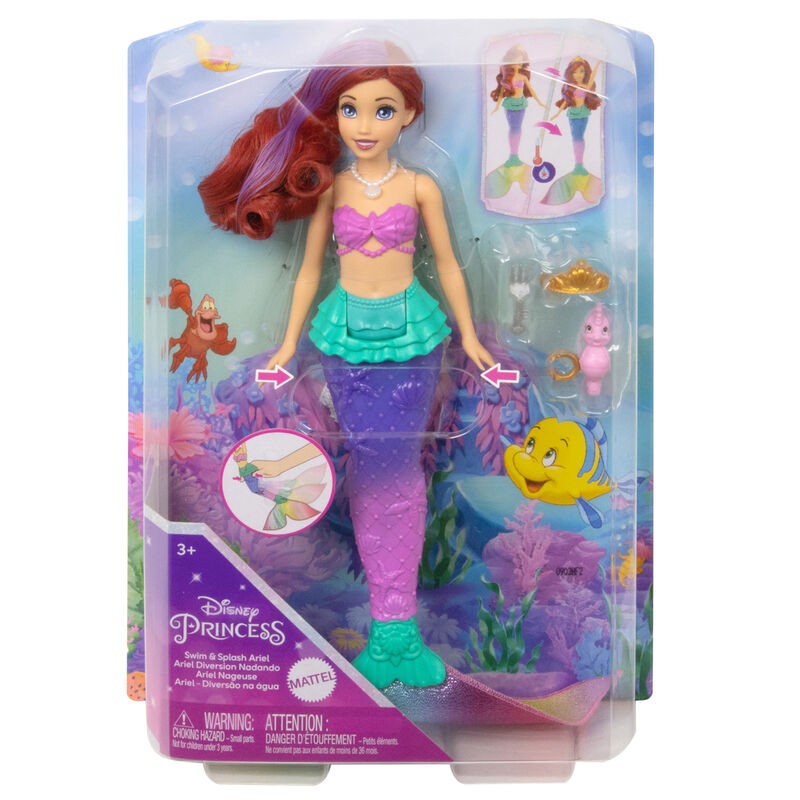 Muñeca Ariel Diversion Nadando La Sirenita Disney