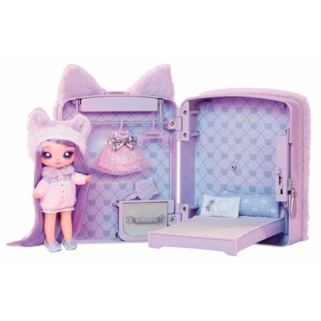 Mini mochila playset + muñeca Gatita Lila Na! Na! Na! Surprise