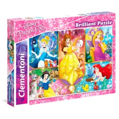 Puzzle Brilliant Princesas Disney 104pzs