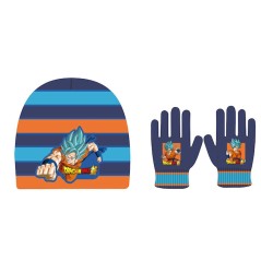 Set gorro y guantes Dragon Ball Super infantil surtido